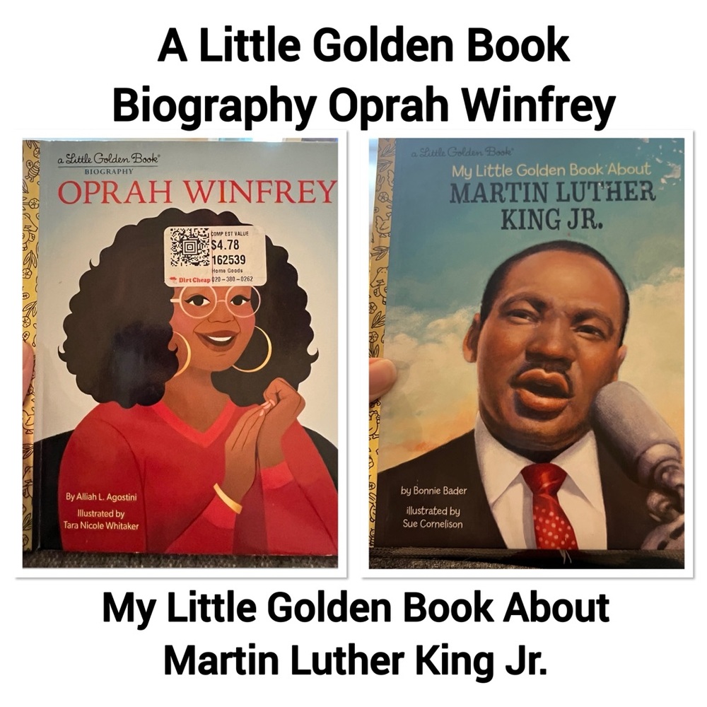 A Little Golden Book Biography Oprah Winfrey & Martin Luther King Jr. New